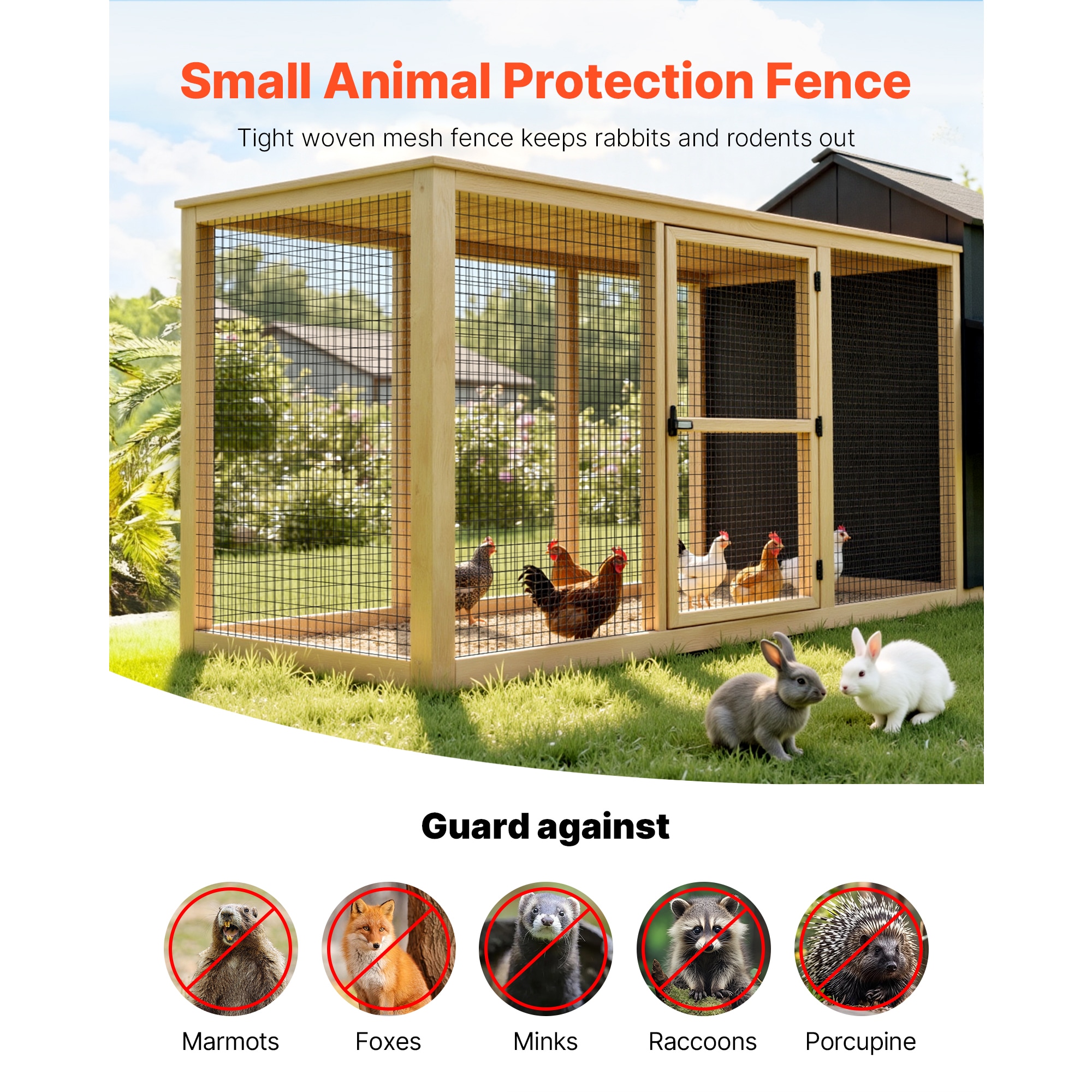 Galvanised Wire Mesh Fencing For Garden And Pet Enclosures_voghion.com